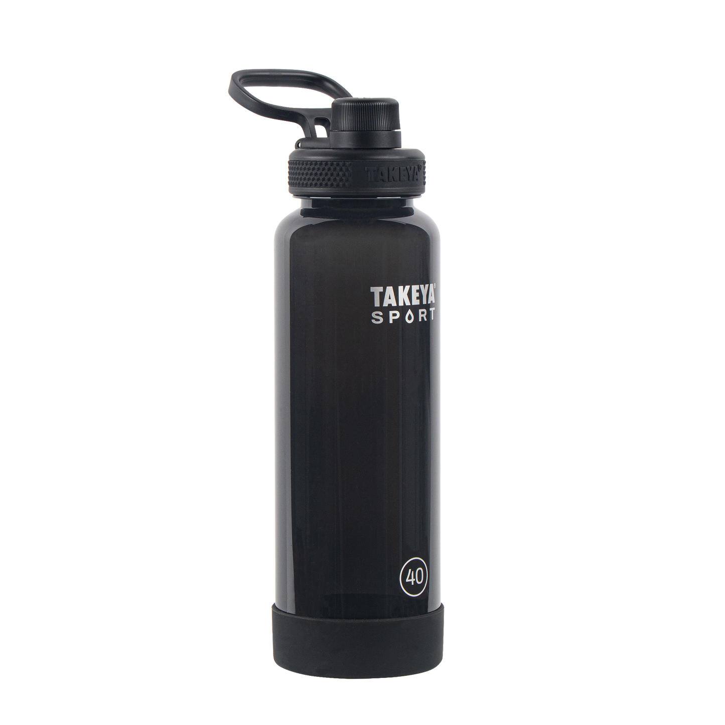 tritan-sport-water-bottle-with-spout-lid-a7 52023-TKS-Tritan-Spout-40-GrandSlamBlack-frontangle.png