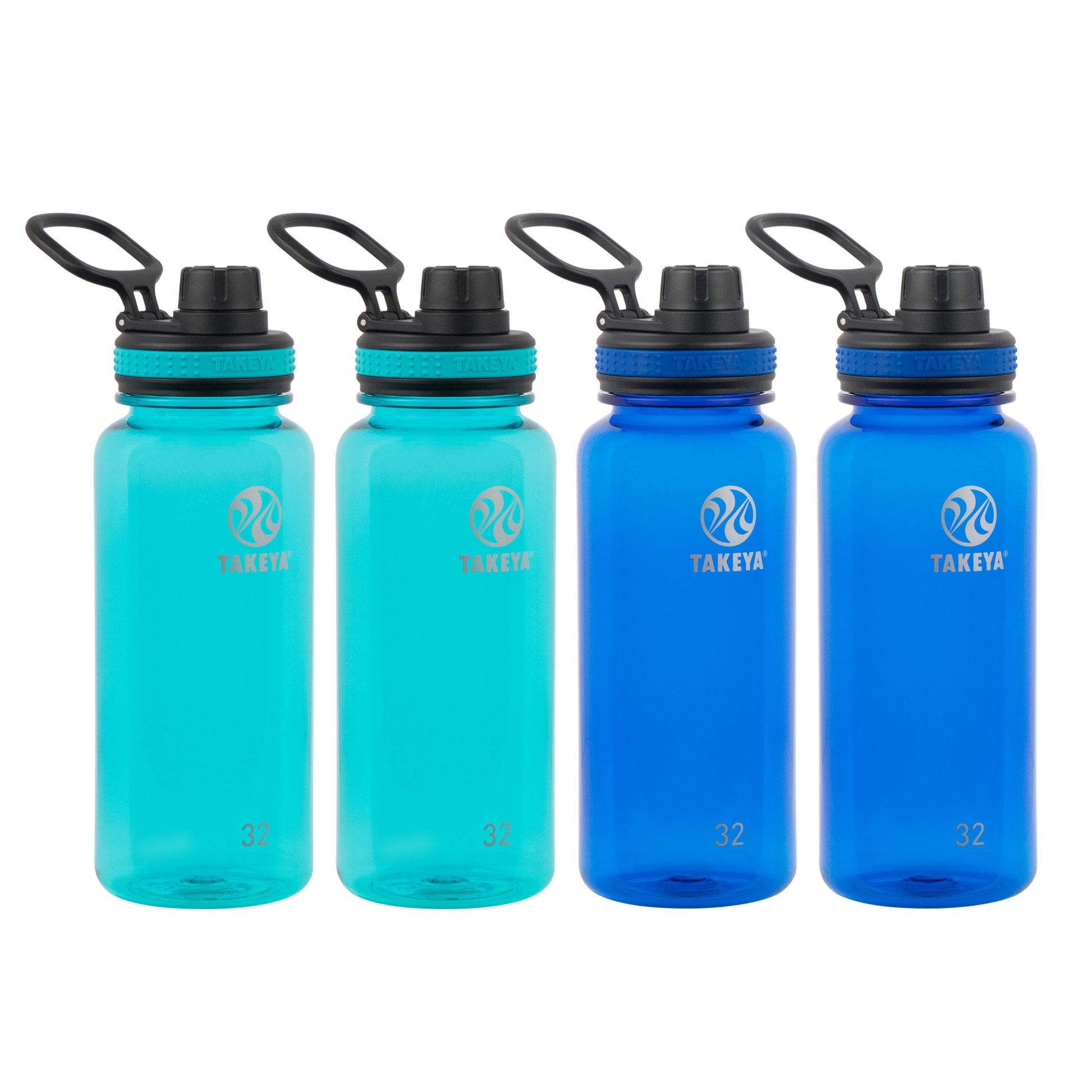 tritan-water-bottle-with-spout-lid-4-pack-v1 50276-Tritan-Spout-32-4pk-Ocean-Royal-angle.png