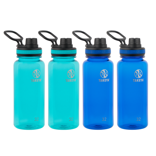 tritan-water-bottle-with-spout-lid-4-pack-v1 50276-Tritan-Spout-32-4pk-Ocean-Royal-angle.png