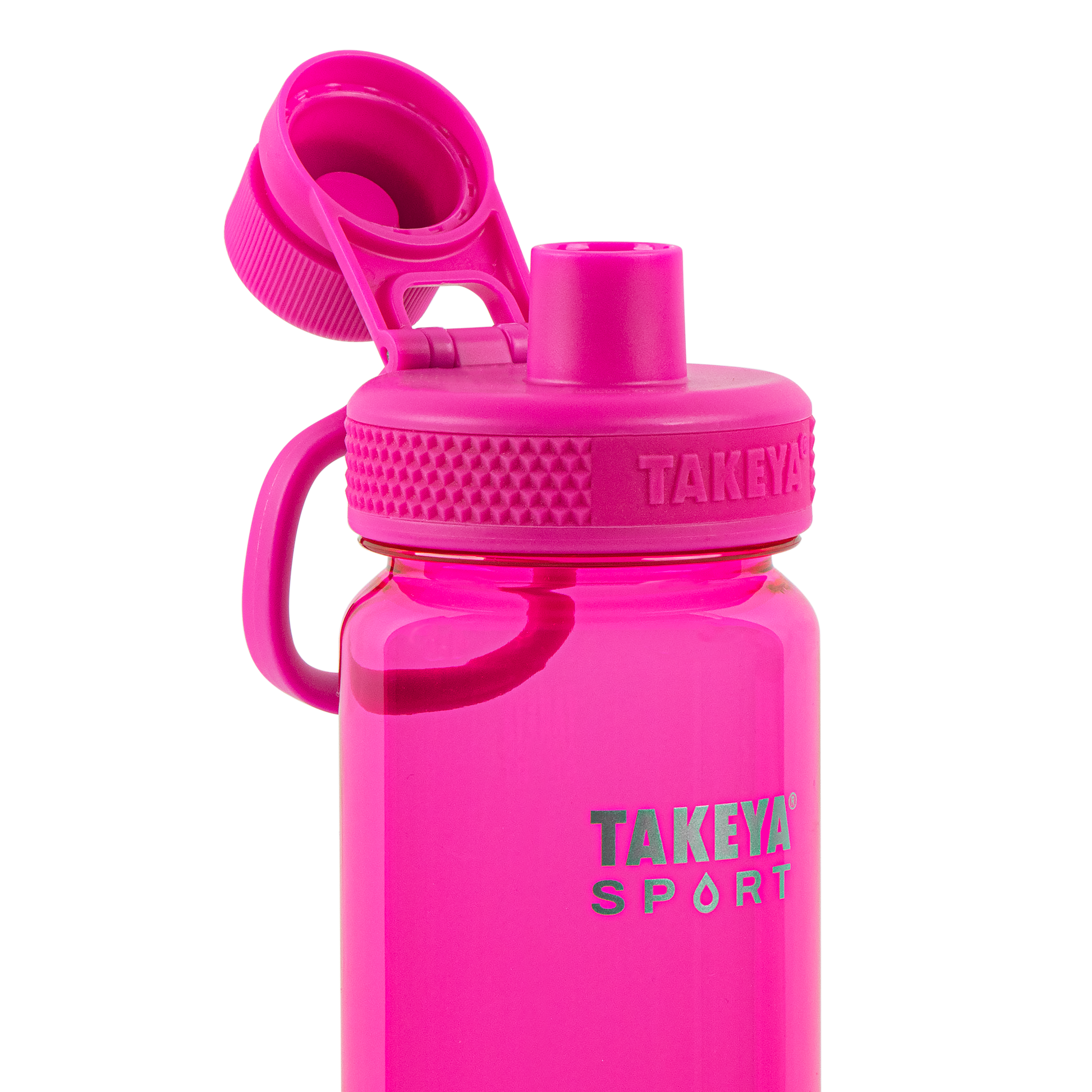 tritan-sport-water-bottle-with-spout-lid-a7 51671-TKS-Tritan-Spout-24-PinkSweep-openlid.png