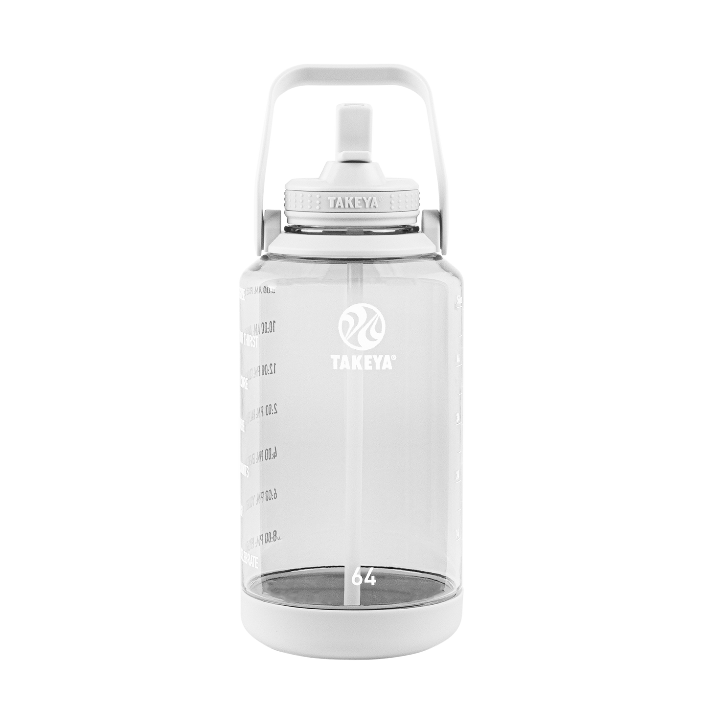 tritan-motivational-water-bottle-with-straw-lid-x5 54142-Tritan-Straw-Motivational-64-WhiteCloud-front.png