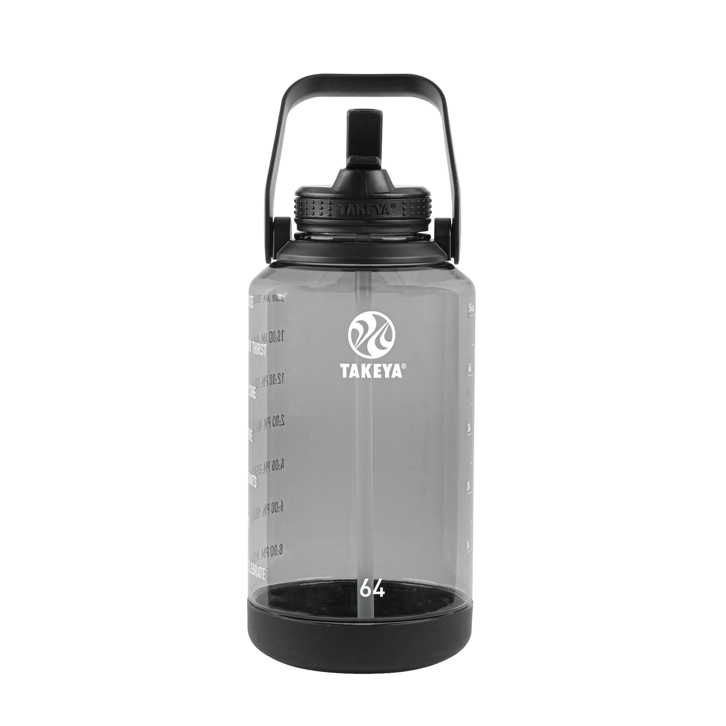 tritan-motivational-water-bottle-with-straw-lid-x5 54145-Tritan-Straw-Motivational-64-StormyBlack-front.png
